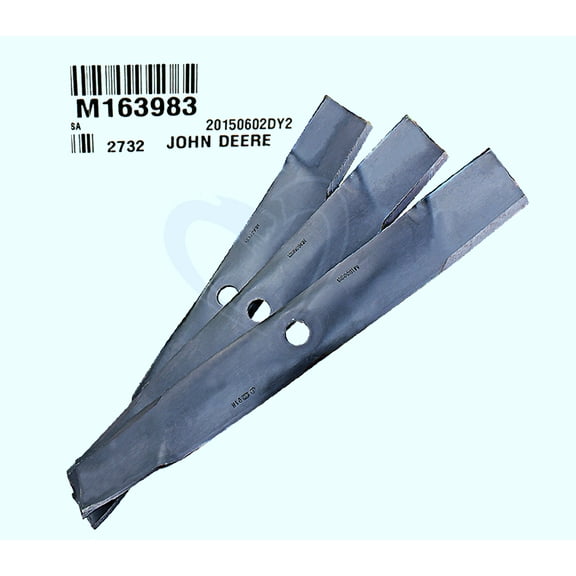 John Deere M163983 Standard Mower Blades, Set of 3
