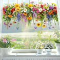 thumbnail image 3 of Charming Floral Bouquet Window Stickers! Reusable Peel-and-Stick Flower Window Clings & Decals - Perfect Spring & Summer Glass Window Decor for Fun Vibes, 3 of 6