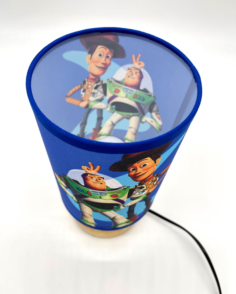 Woody Buzz Table Lamp Night Light Wood Base Room Decoration or Great Gift Ideas