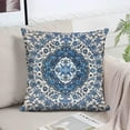 thumbnail image 6 of Boho Pillow Cover Ethnic Design Pattern Linen Persian Carpet Tribal Pattern Throw Pillow Case Cushion Cover Home Office Decorative Square 18x18 inch Boho14-4, 6 of 6