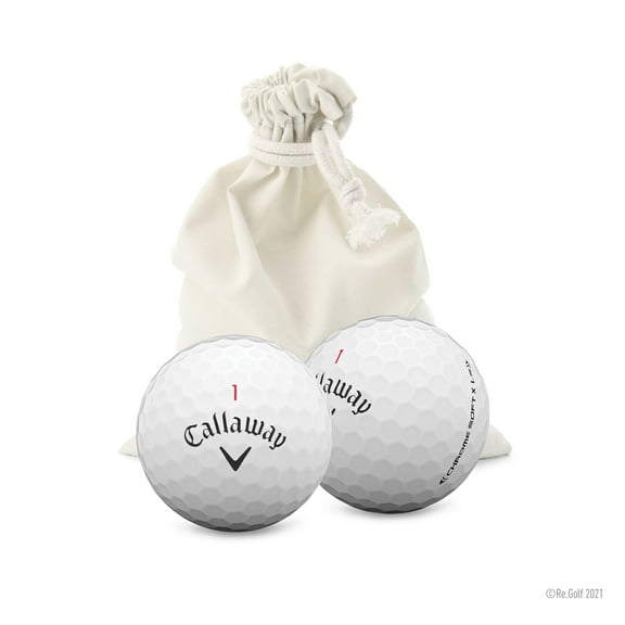 Callaway Chrome Soft X LS in Eco-Friendly Bag (Professionally Recycled)