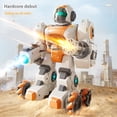 thumbnail image 3 of 2.4G remote control robot, sound and light spray, launch water bombs, two-player battle,Space Warrior, 3 of 17