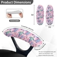 thumbnail image 3 of HELLHERO Turtle Cherry Blossom Print Office Chair Armrest Covers Stretchable with Elastic Band, Office Chair Arm Pad Covers Slipcover for Desk Chairs 2 Pcs, 3 of 7