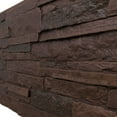 thumbnail image 4 of Ekena Millwork 49"W x 25 1/2"H x 1 1/4"D Acadia Ledge Stacked Stone, EverStone Faux Stone Siding Panel, Deep Creek, 4 of 9