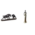thumbnail image 1 of Escultura Moderna De Toro Y Dama Tribal De Feng Shui Para Escritorio, Chimenea, Armario, Decoración Del Hogar, Figura única De Animal Y Humano, Regalo, 1 of 8