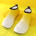 thumbnail image 5 of GrmtClth Unisex Oversized Quick Drainage Water Shoes Gradient Print For Beach Camping And Snorkeling Trips Yellow 35(US/5), 5 of 5