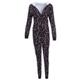 thumbnail image 4 of Aunavey Women's Christmas Onesie Pajamas Sleepwear Microfleece Hooded Adult Holiday Jumpsuit Romper Nightwear, 4 of 6