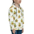 thumbnail image 3 of Pofeuu Lovely Avocado Print Kids Pullover Hoodies Warm Thick Hooded Sweatshirt with Packet for Boys Girls-Medium, 3 of 6