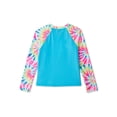 thumbnail image 2 of Wonder Nation Girls Tie Dye Long Sleeve Rash Guard, Sizes 4-18 & Plus, 2 of 3