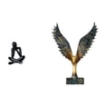 thumbnail image 1 of Escultura Moderna Abstracta De Resina Con Figura Extendida, Estatua Decorativa Coleccionable De Feng Shui Para Sala De Estar, Estantería O Decoración Del Hogar., 1 of 8