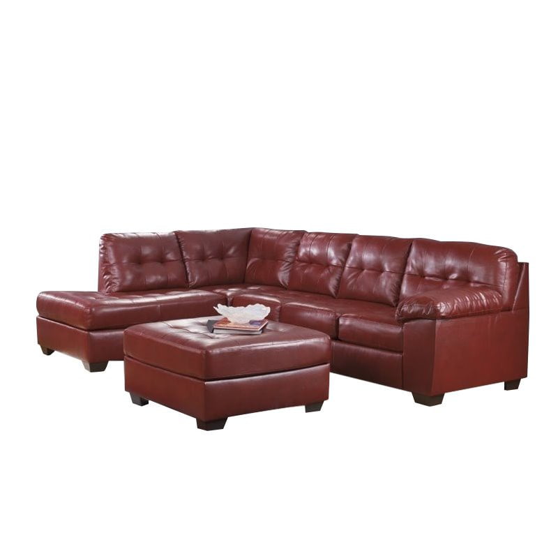 Ashley Furniture Alliston 3 Piece, Ashley Furniture Red Leather Sofa