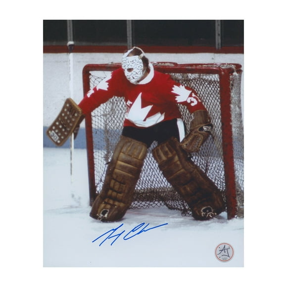 Gerry Cheevers Autographed Team Canada Canada Cup Tournament 8x10 Photo