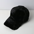 thumbnail image 4 of D GROEE Peaked Fluffy Baseball with Wide Brim Solid Color Uv proof Sun Peaked Hat for Women, 4 of 6