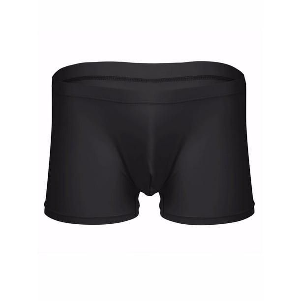 Men Silky Bulge Pouch Boxer Briefs Shorts Underwear - Walmart.com ...