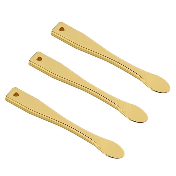 Cuchara Para Crema Facial, Cuchara De Maquillaje De Metal De Aleación, Aplicadores De Cosméticos, Accesorios De Herramientas 3 Uds Sweethay CE006447-00