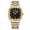 Gold, variant on Men's Square Analog Watch: Analog Quartz Movement Date Calendar Luminous Hands Removable Band Wristwatch for Men