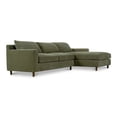 thumbnail image 2 of Moe's Home Collection Hutton Sectional Fabric Green, 2 of 9