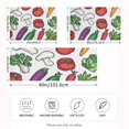thumbnail image 2 of Yayeee Pillowcase King Size Set of 2 Satin Wrinkle Resistant Pillow Case, Red Vegetables Pattern, 2 of 7