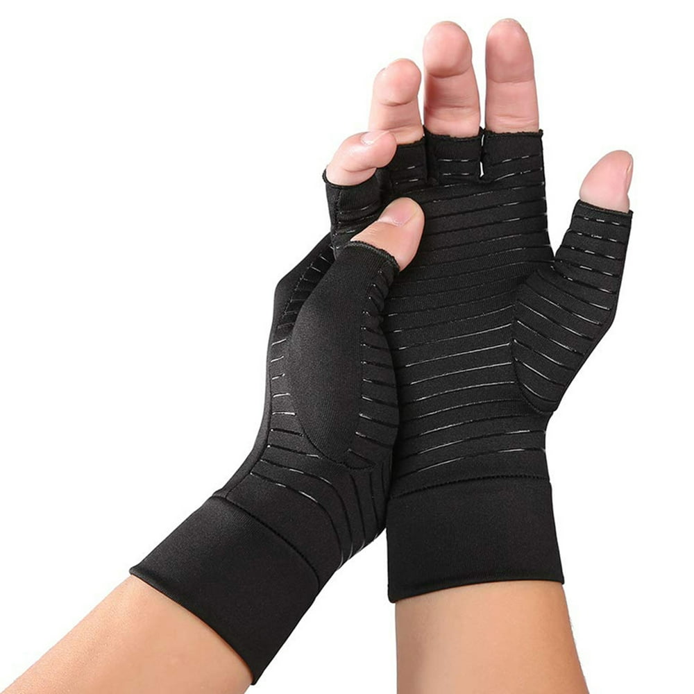 Copper Infused Therapeutic Compression Gloves for Men and Women (1Pair