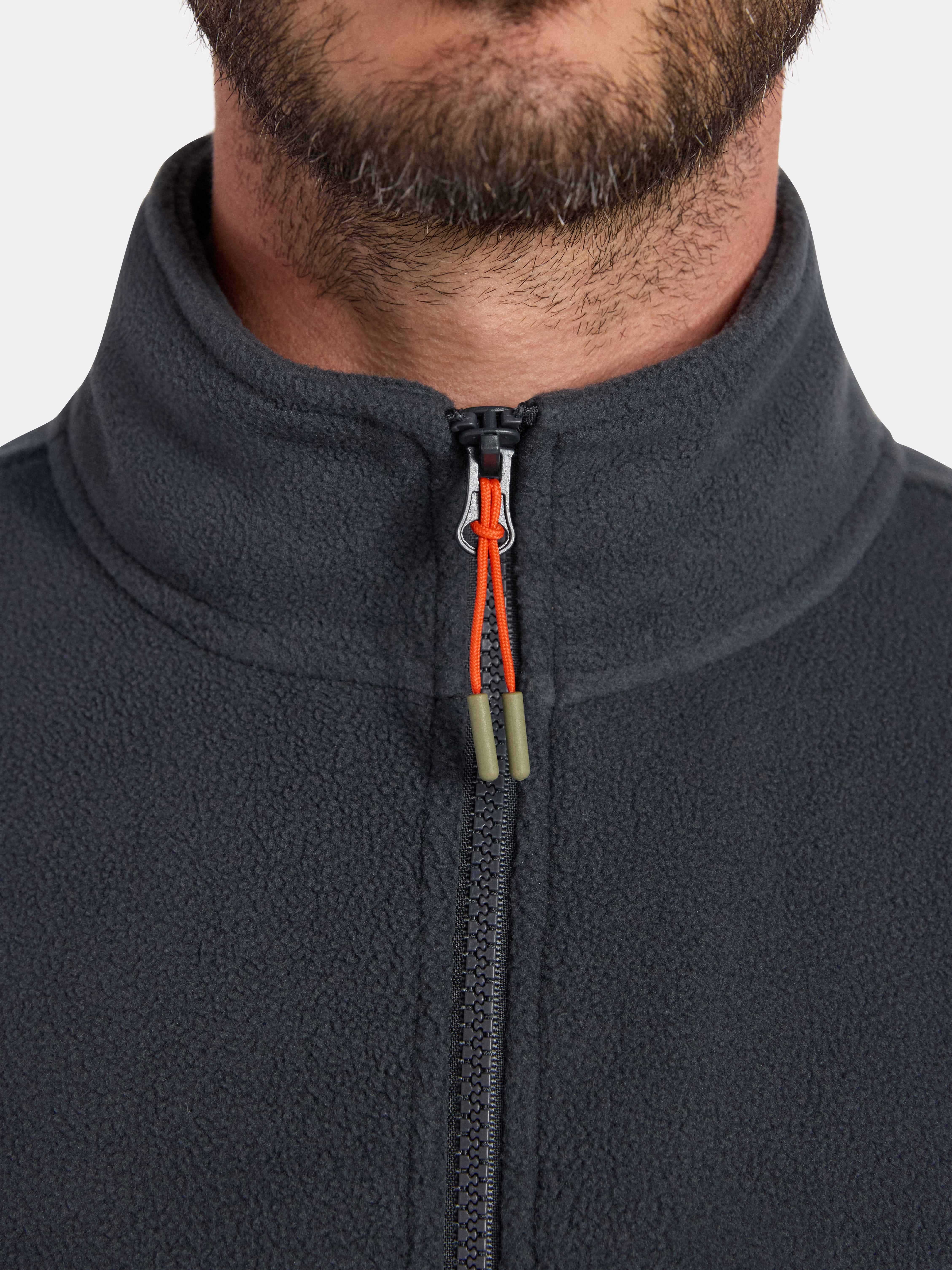 Ozark Trail Men's and Big Men's Fleece Zip-Front Jacket, Sizes S-3XL