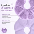 thumbnail image 2 of Breast Ice Pack 2 Pack Gel Ice Pack for Breast Surgery, Reusable Nursing Ice Pack Hot or Cold Therapy Breast Pad for Breastfeeding, Engorgement Relief (Purple), 2 of 7