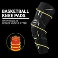 thumbnail image 3 of 1 Piece Basketball Kneepads Elastic Foam Volleyball Knee Pad Protector Fitness Gear Sports Training Support Bracers, 3 of 10