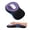 Black&Purple, variant on Ergonomic Mouse Pad with Wrist Rest, Slope Design Memory Foam Support, Smooth Lycra Surface, Non-Slip PU Base, Comfortable Mouse Mat for Office, Home, Computer Desk (Black)