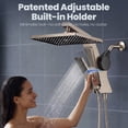 thumbnail image 4 of HOPOPRO 12 Inch High Pressure Rain Shower Head with Filter,Rainfall and Handheld Shower Head with Hard Water Filter, Stainless Steel Shower Hose, 4 of 11