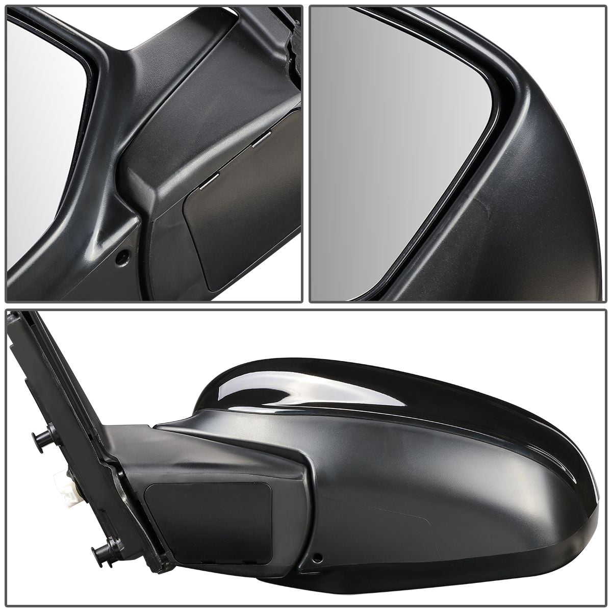 DNA Motoring OEM-MR-HO1320227 For 2008 To 2012 Honda Accord 2 -Door OE Style Powered Driver / Left Side View Door Mirror Replacement 76258TE0A01