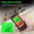 thumbnail image 2 of Medidor de humedad de madera Probador de humedad digital LCD con verde, 2 of 8