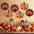 thumbnail image 2 of Sylvtty Thanksgiving Turkey Honeycomb Ornament Hanging Paper Turkey Honeycomb Decoration for Thanksgiving Party Favors Dining Table Decor, 2 of 6