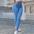 thumbnail image 2 of Aoiroe Womens Classic High Waisted Skinny Stretch Butt Lifting Jeans,Slim Fit Denim Pants Stretch Denim Pants Casual Dress Pants Business Work Pants Tummy Control Workout Running Yoga Pant M, 2 of 6