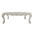 thumbnail image 2 of BenJara Ally 54 Inch Coffee Table, Aspen Wood, Classic Ornate Scrollwork, Polyresin, 2 of 5