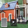 thumbnail image 4 of 6W 5V Solar Panel with Fan Ventilator Chicken Coops Solar Fan Solar Cell for Dog, 4 of 8