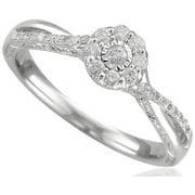 Tara Rose 1/4 Carat T.W. Diamond 10kt White Gold Promise Ring