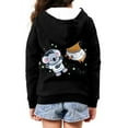 thumbnail image 4 of Chririnla Astronauts Capybara Koalas Kids Zip Up Hoodie with Pockets Long Sleeve Soft Comfy Casual Outerwear for School Travel Size 14-16, 4 of 7