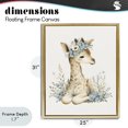 thumbnail image 4 of Stupell Industries Eclectic Watercolor Nursery Giraffe Gold Floating Frame Canvas Art, 25 x 31, by LSR Design Studio, 4 of 8