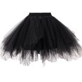 thumbnail image 2 of Horivan Girls' Performance Skirt Solid Color Mesh Pleated Tutu for Dance Recital Party Wear Elegant Kids Formal Attire with Comfortable Breathable Fabric, 2 of 7