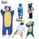 thumbnail image 3 of Zipper Kids Green Elf Cartoon Anime Pajamas Onesie Blue Shark Hamster Fleece One-Piece Girls Pink Cosplay Raccoon Kigurumi Boy, 3 of 4