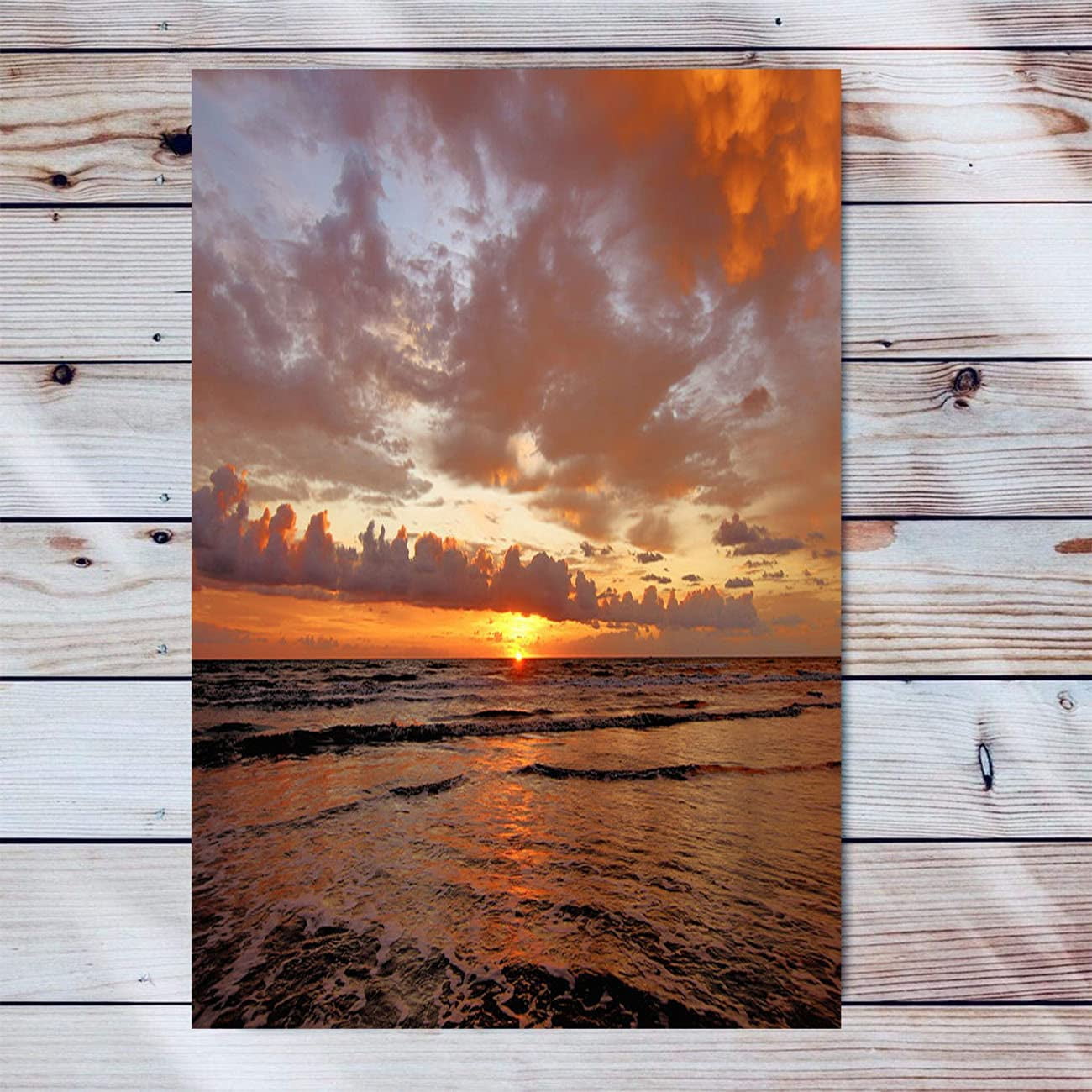 Sunrise Island USA Canvas Wall Art For Living Room Modern Artwork
