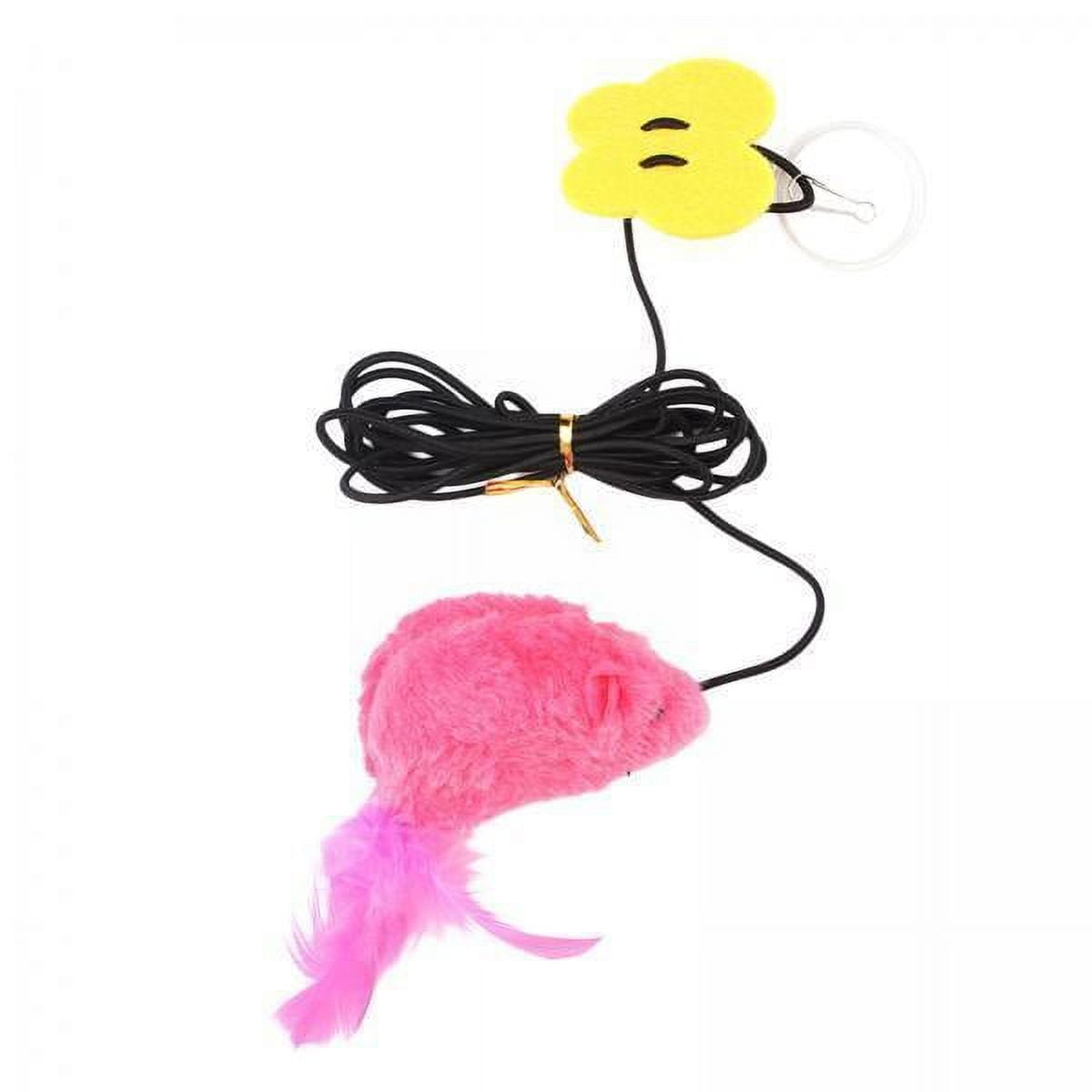 Lazsy 2-6pack Door Hanging Mouse Cat Toy Teaser Toys with Sound for 4 Pcs