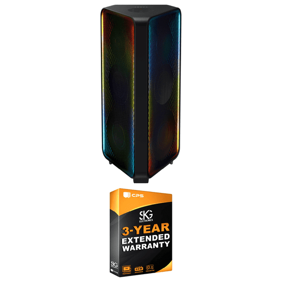 SAMSUNG MX-ST50B Sound Tower High Power Audio, 240W Floor Standing Speaker, Bi-Directional Sound. (2022)   Bundle 3 Year Extended Warranty
