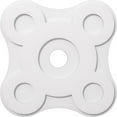 thumbnail image 1 of Ekena Millwork CMP26LA-04000 26 Po OD x 4 Po ID Carré Luna Architectural Grade PVC Contemporain Plafond Médaillon, 1 of 1