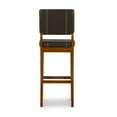 Linon Milano 30" Bar Stool, Dark Brown