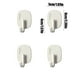 thumbnail image 3 of Gancho adhesivo de pared de alta resistencia - pack de 4, soporte de carga de 33 lb, sin taladro, para cocina, baño, puerta y azulejos - tinta, blanco, gris, amarillo, 3 of 6