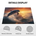 thumbnail image 3 of Honeii Sunset Dancing Dolphin print Super Absorbent Coffee Bar Mat Hide Stain Coffee Maker Mat for Countertops Coffee Pot Dish Drying Mat for Kitchen Counter, 3 of 7