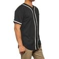 thumbnail image 2 of Lappel Men's Baseball Button Down Jersey College Sports Team Uniforms Size up to 3XL Short Sleeve Athletic Sports Tee Shirts Made in USA, 2 of 4