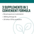 thumbnail image 3 of Vibrant Health Trilogy, Multivitamin + Omega3 + Probiotic, 60 Capsules, 3 of 5