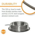 thumbnail image 5 of K&H Pet Products Thermal-Bowl Outdoor Heated Cat & Dog Water Bowl Stainless Steel 102 Ounces, 5 of 9