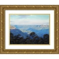 thumbnail image 1 of Gercken, Graham 24x19 Gold Ornate Wood Framed with Double Matting Museum Art Print Titled - The Jamison Valley, 1 of 4